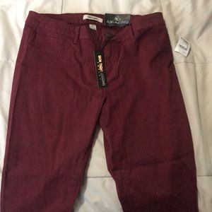 New Refuge Red Skinny Jeans (Size US 12)